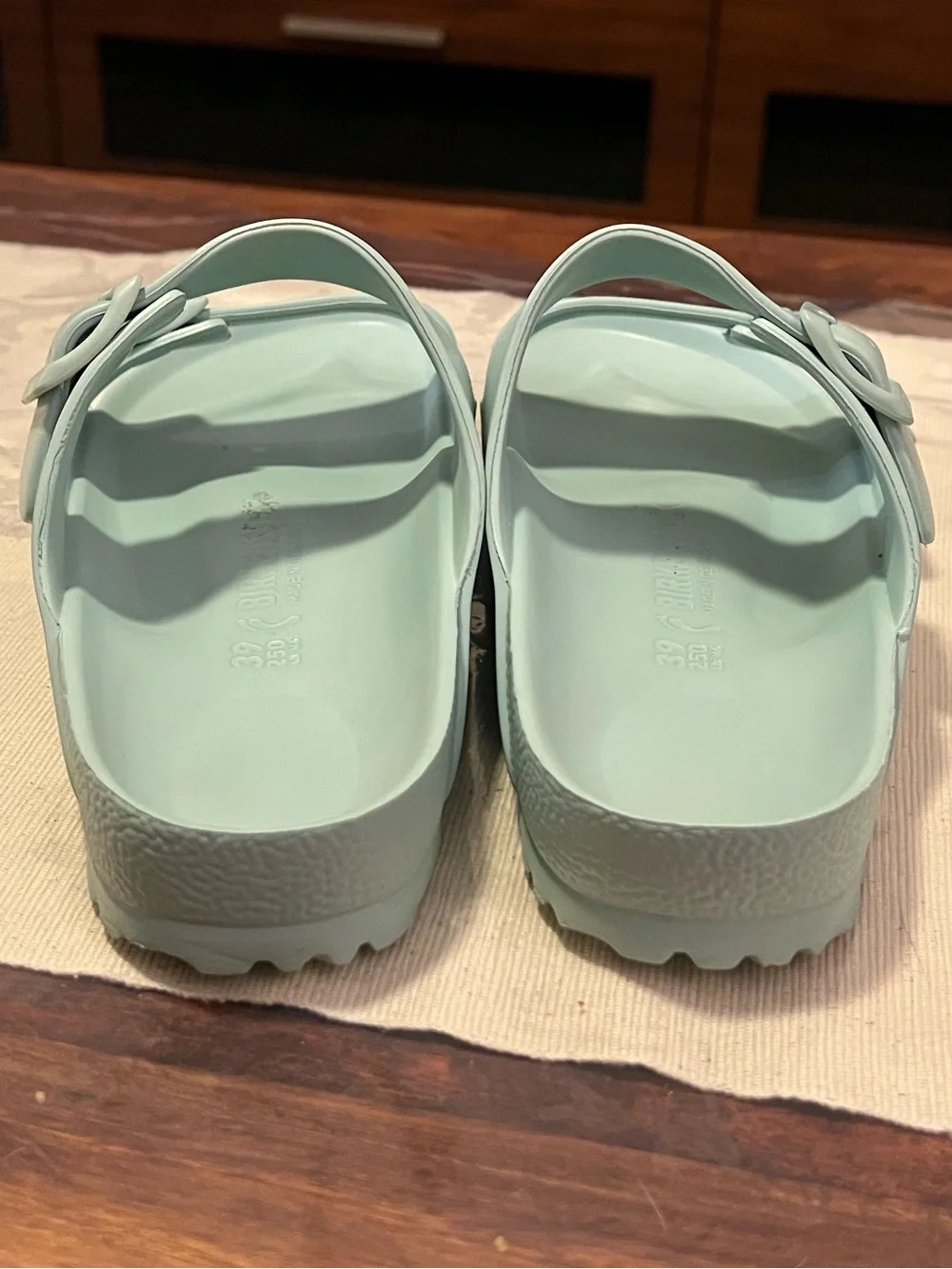 Birkenstock Arizona EVA Sandals Mint Green Sz 39 L 8 M 6 - Picture 4 of 9